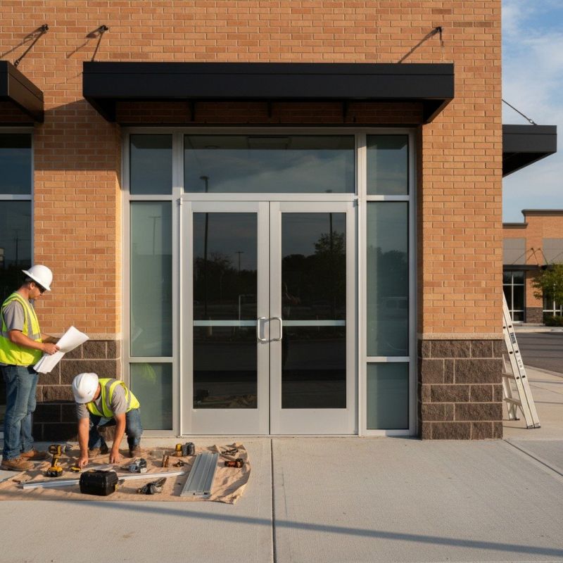 Business Door Installation detail